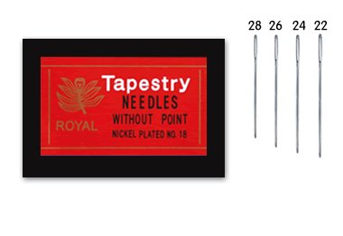 голки для вишивання  RT24 Набір гобеленових голок № 24 (25 шт) для вишивання Royal